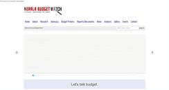 Desktop Screenshot of keralabudgetwatch.org